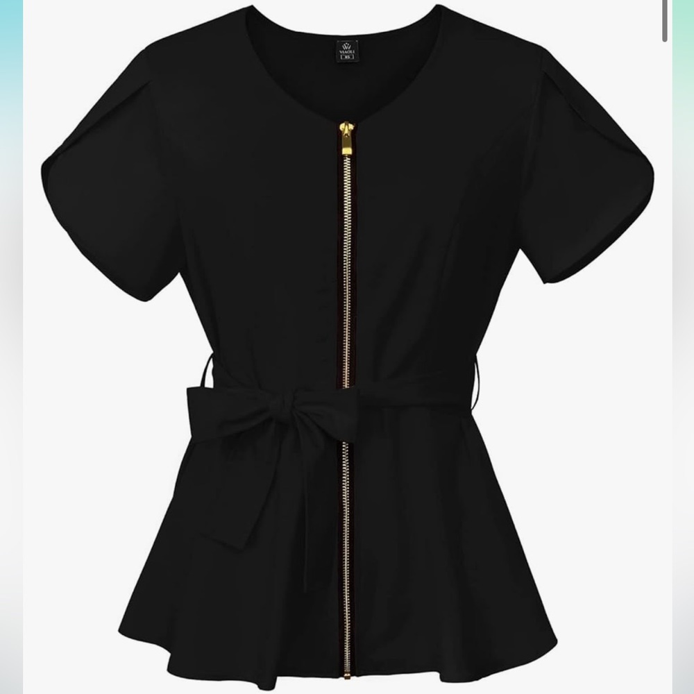 Black scrub top